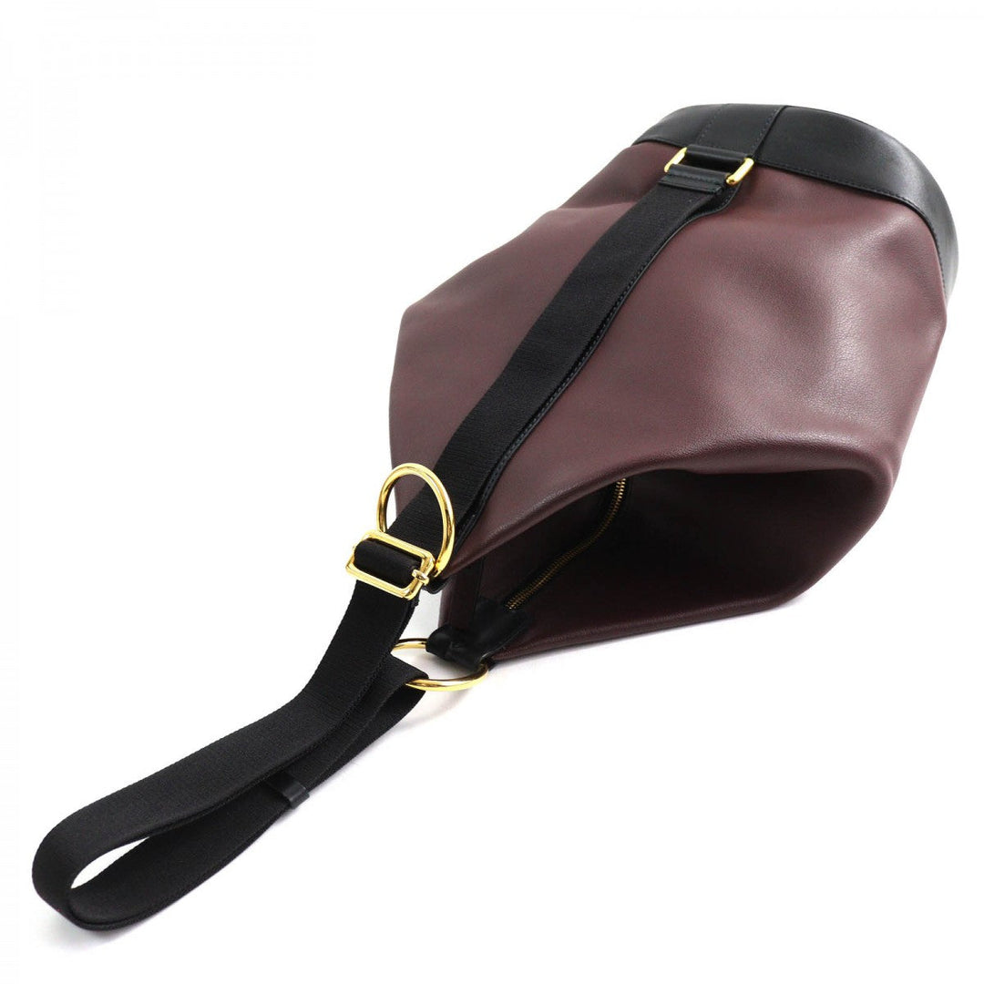 MARNI Shoulder Bag SCMP0007Q0 Main: Cowhide, Main: Cotton, Main: Polyurethane, Main: SheepskinMain: Other Bordeaux Black Women Used Authentic