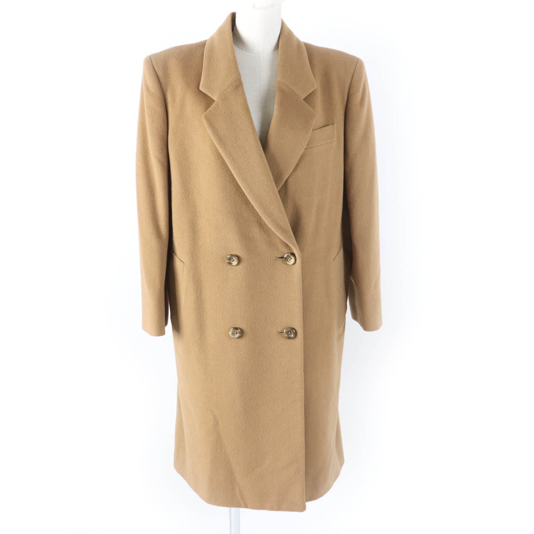 BURBERRY Double chester coat FT062-502-55 Main: 100% wool, Lining: 100% cupra, Part: 30% cashmere Camel Women 9 Used Authentic