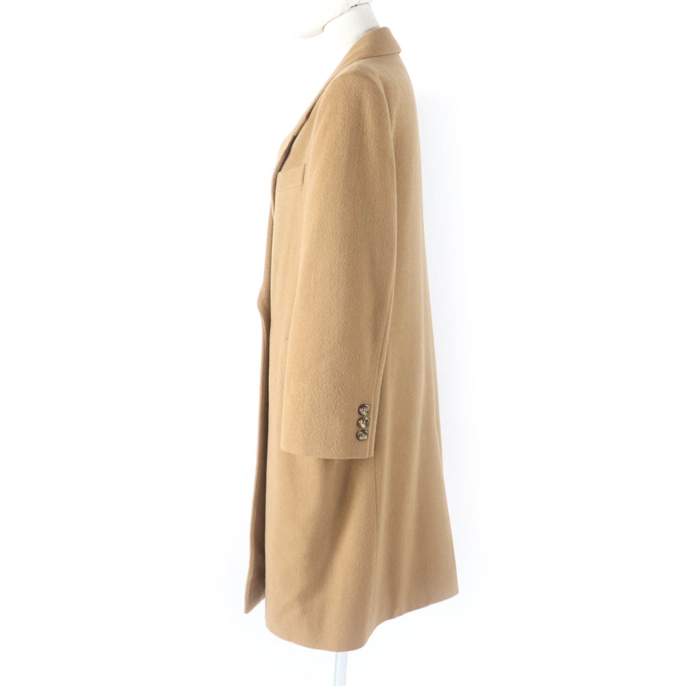 BURBERRY Double chester coat FT062-502-55 Main: 100% wool, Lining: 100% cupra, Part: 30% cashmere Camel Women 9 Used Authentic