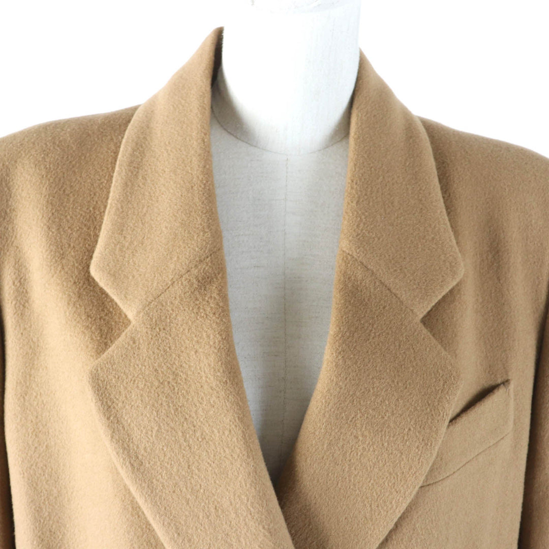BURBERRY Double chester coat FT062-502-55 Main: 100% wool, Lining: 100% cupra, Part: 30% cashmere Camel Women 9 Used Authentic