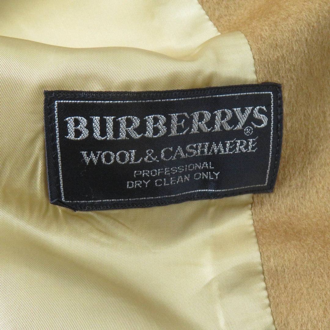 BURBERRY Double chester coat FT062-502-55 Main: 100% wool, Lining: 100% cupra, Part: 30% cashmere Camel Women 9 Used Authentic