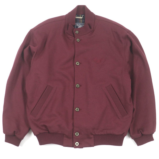 BURBERRY Blouson Outer: 100% wool, Lining: Polyester, Lining: Cupra, Part: 100% wool Bordeaux mens XL Used Authentic