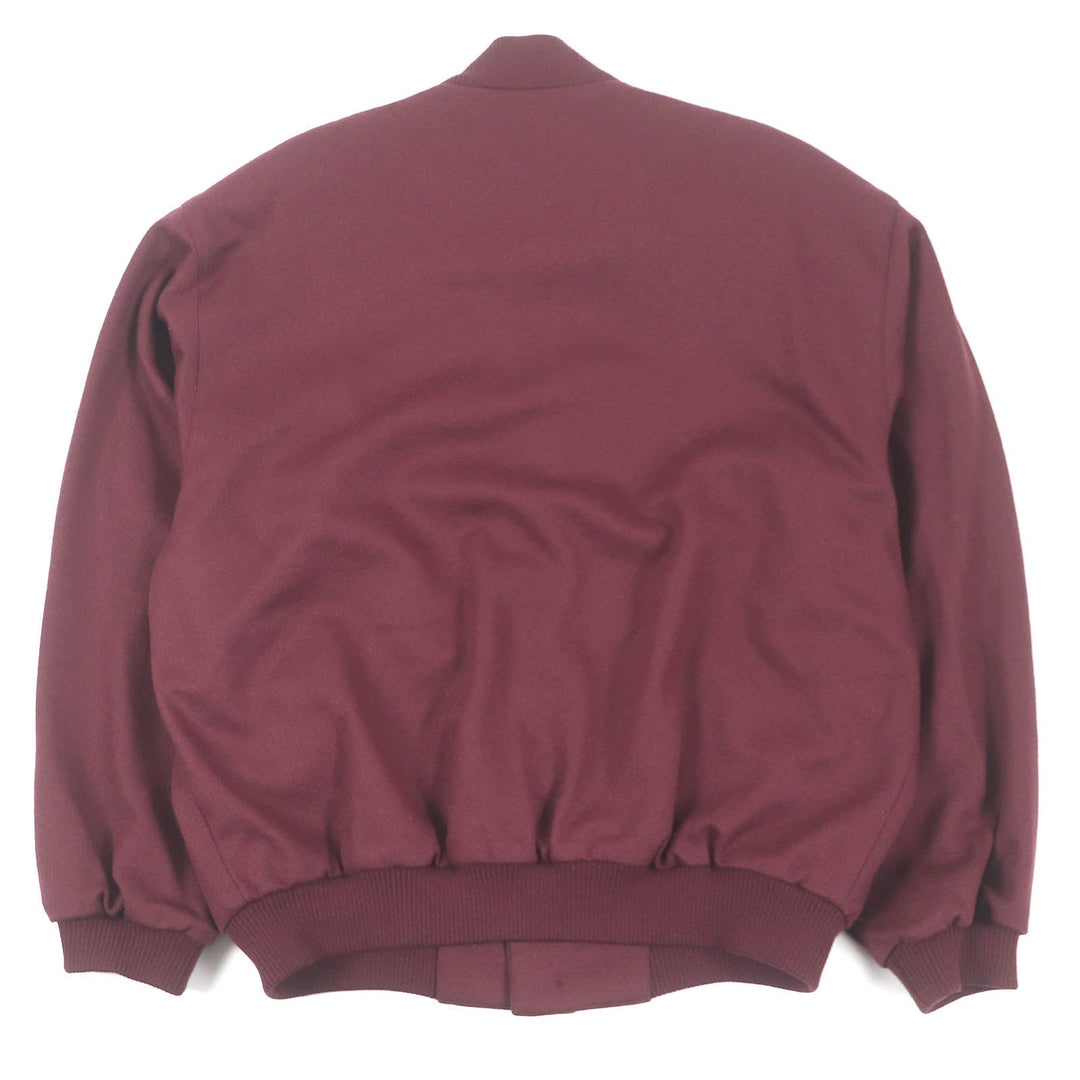 BURBERRY Blouson Outer: 100% wool, Lining: Polyester, Lining: Cupra, Part: 100% wool Bordeaux mens XL Used Authentic