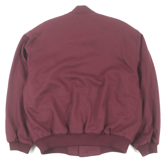 BURBERRY Blouson Outer: 100% wool, Lining: Polyester, Lining: Cupra, Part: 100% wool Bordeaux mens XL Used Authentic