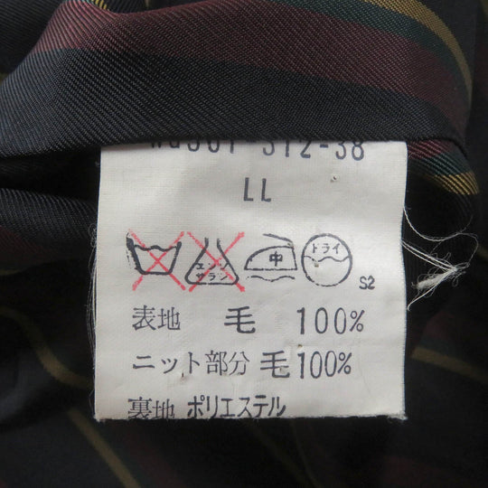 BURBERRY Blouson Outer: 100% wool, Lining: Polyester, Lining: Cupra, Part: 100% wool Bordeaux mens XL Used Authentic