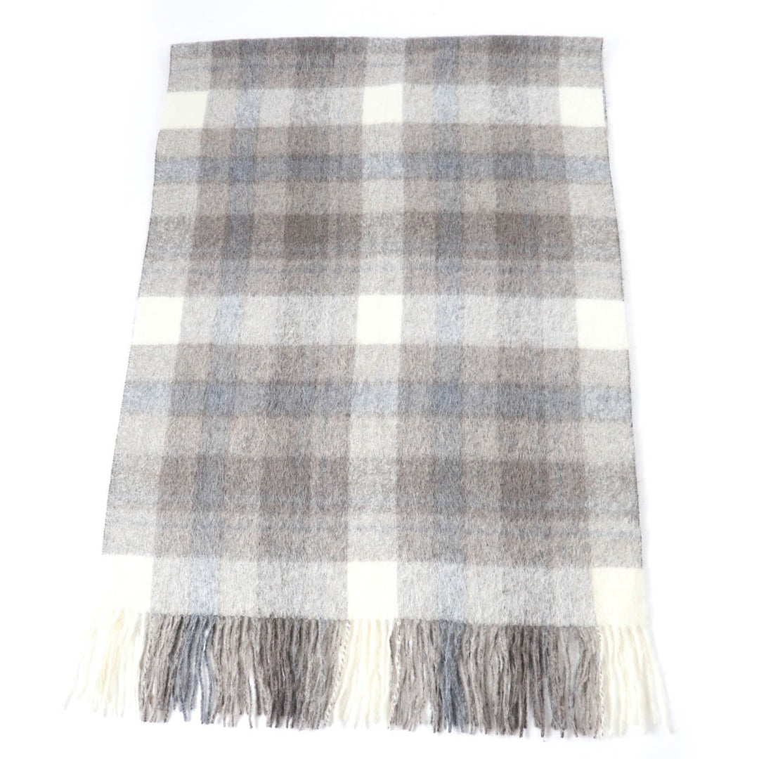 Brunello Cucinelli Scarf alpaca, wool Brown Women Used Authentic