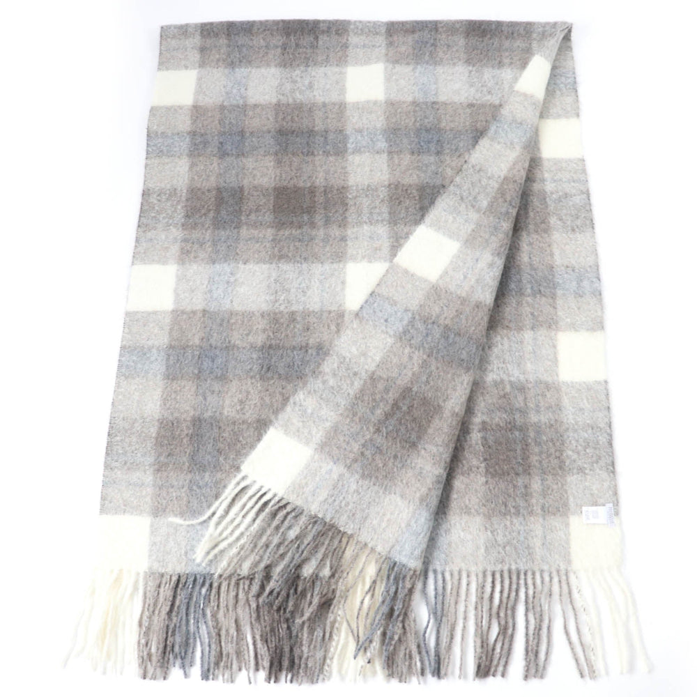 Brunello Cucinelli Scarf alpaca, wool Brown Women Used Authentic