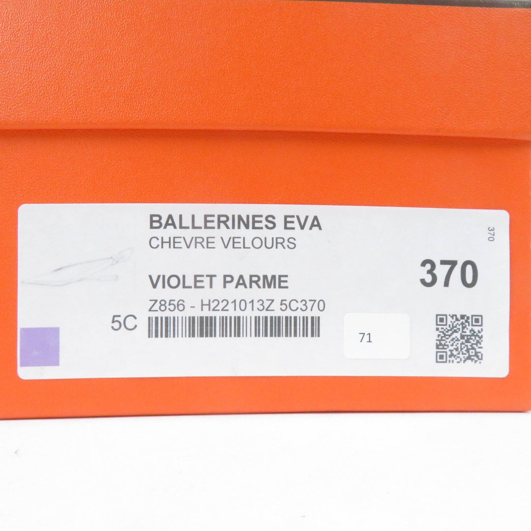 HERMES pumps Main: Suede leather purple Eva Women 37 Used Authentic