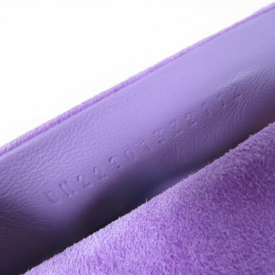 HERMES pumps Main: Suede leather purple Eva Women 37 Used Authentic