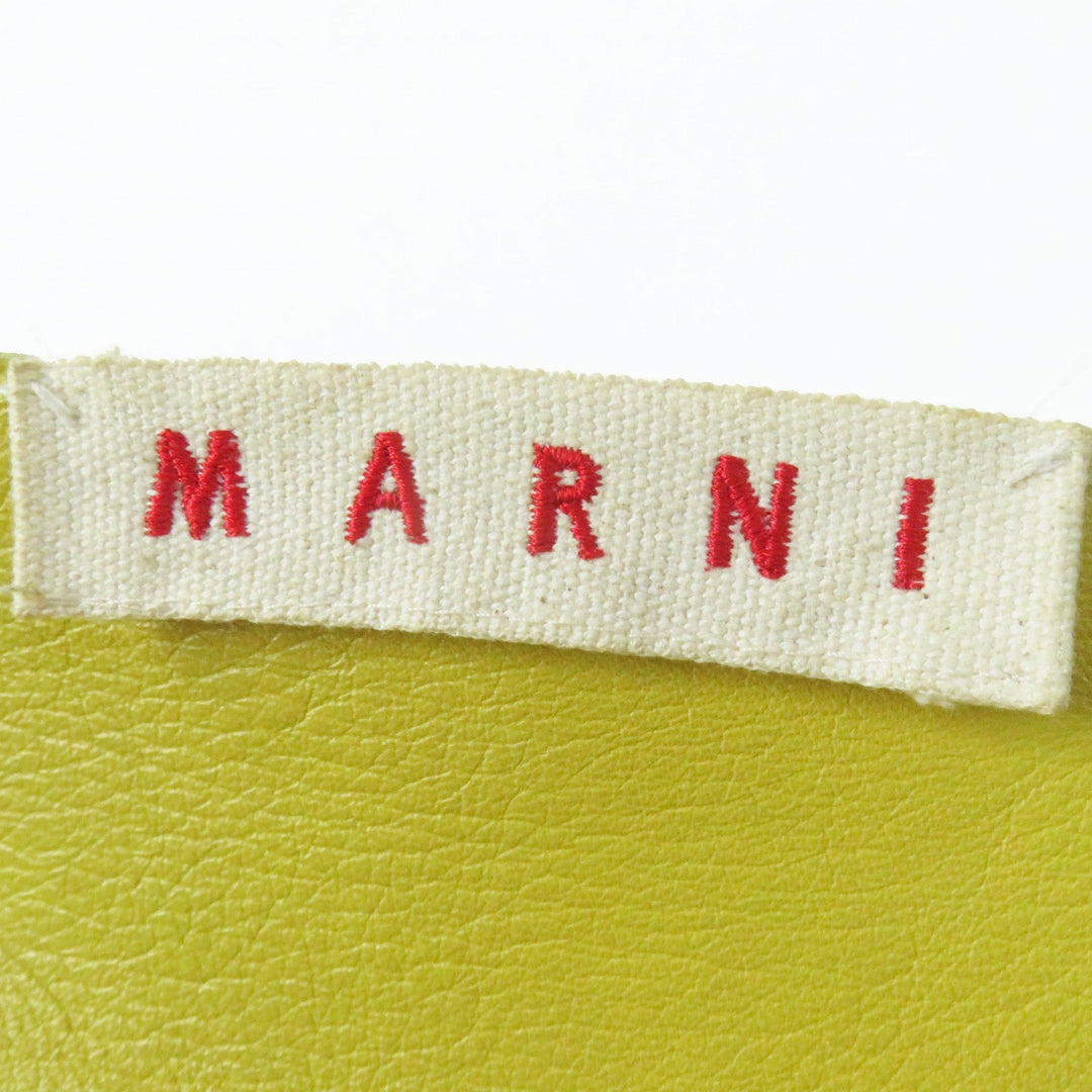 MARNI No color jacket IMXD22RYOLA175 Main: Sheep leather Beige yellow Women 38 Used Authentic