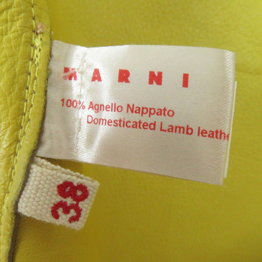 MARNI No color jacket IMXD22RYOLA175 Main: Sheep leather Beige yellow Women 38 Used Authentic