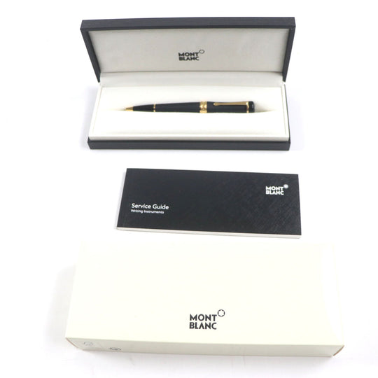 MONTBLANC Ballpoint pen Resin, Gold Plated Matt black BONHEUR Bonheur Nuit mens Used Authentic