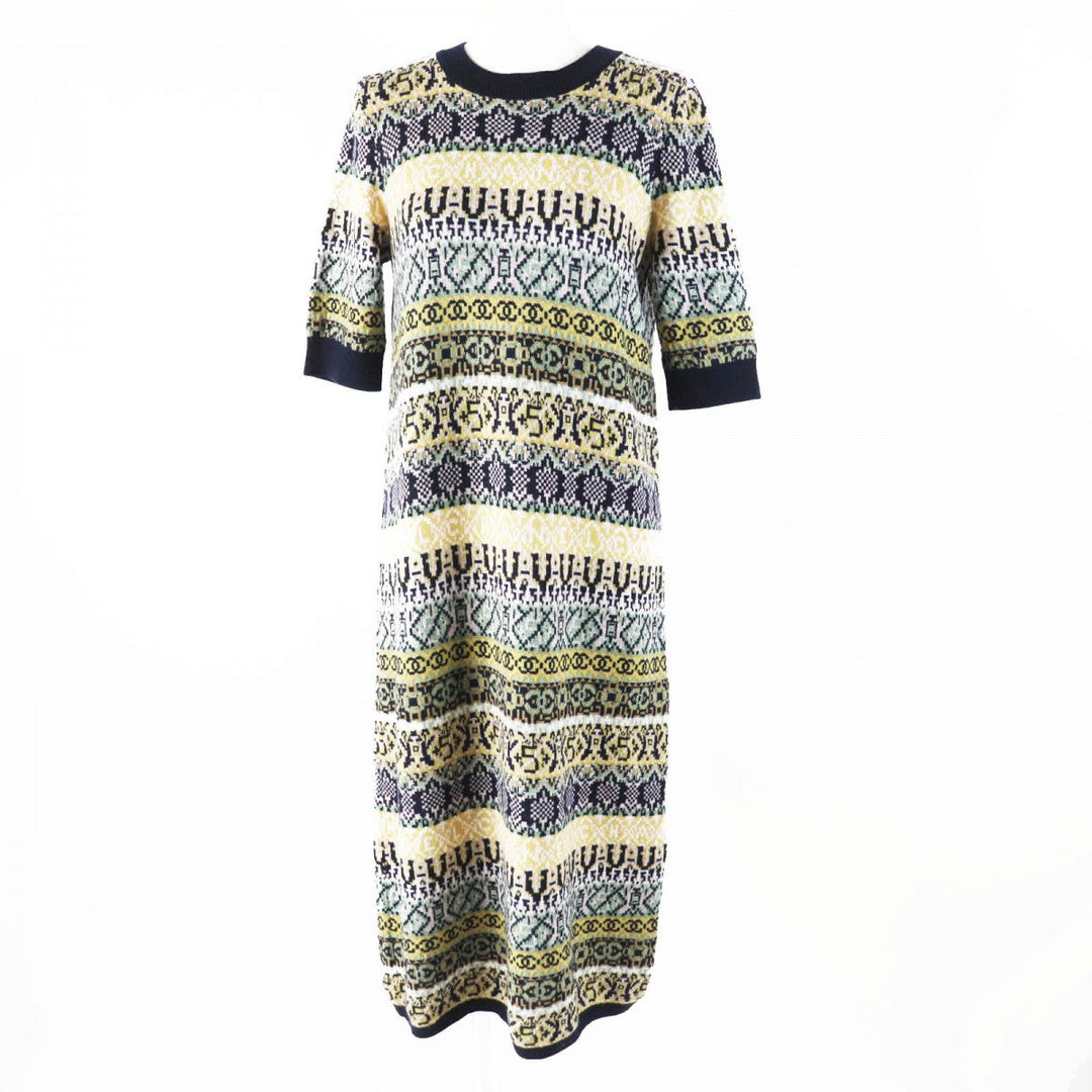 CHANEL one piece P53520 Main: 100% cashmere Multi Women 38 Used Authentic