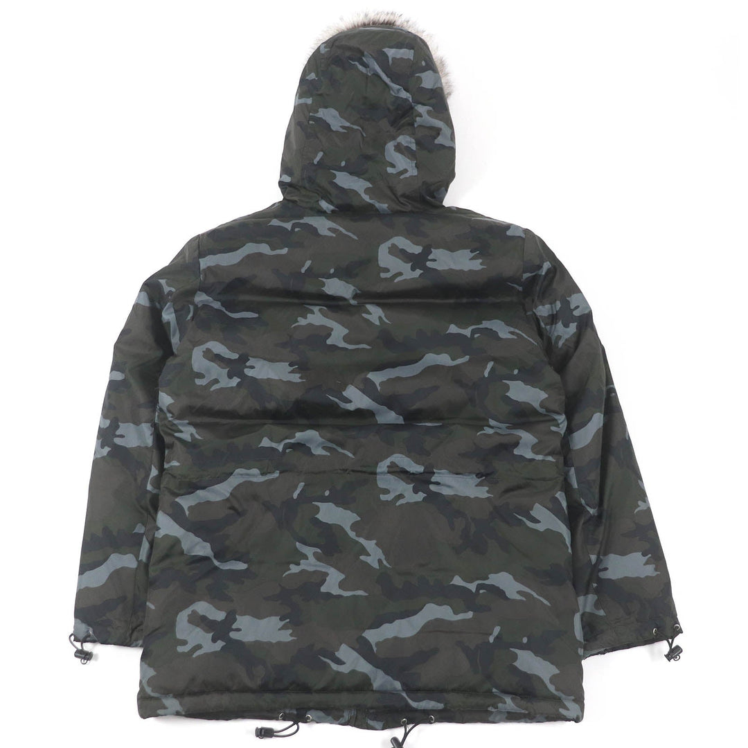 BURBERRY BLACK LABEL Down jacket Main: 100% nylon, lining: polyester, lining: cupra, sleeve lining: cupra, padding: 95% down Khaki type mens M Used Authentic