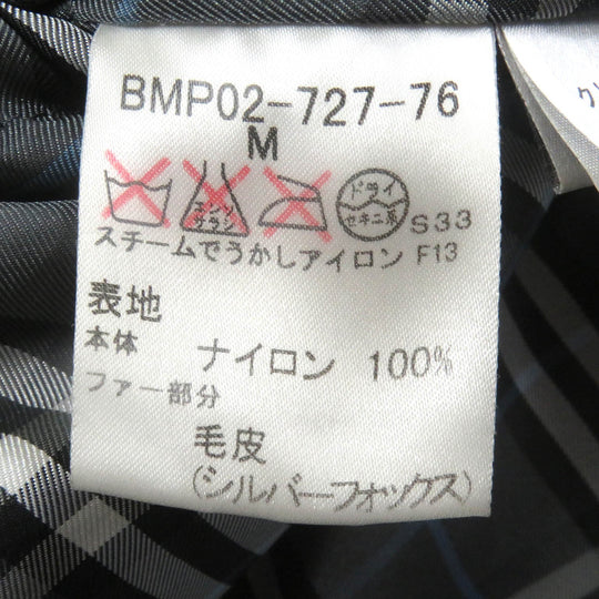 BURBERRY BLACK LABEL Down jacket Main: 100% nylon, lining: polyester, lining: cupra, sleeve lining: cupra, padding: 95% down Khaki type mens M Used Authentic