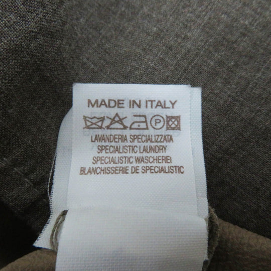 Brunello Cucinelli Jacket leather, otton Beige Women 44 Used Authentic