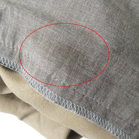 Brunello Cucinelli Jacket leather, otton Beige Women 44 Used Authentic