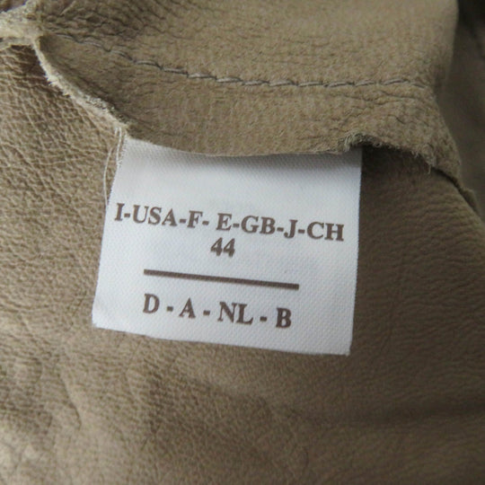 Brunello Cucinelli Jacket leather, otton Beige Women 44 Used Authentic