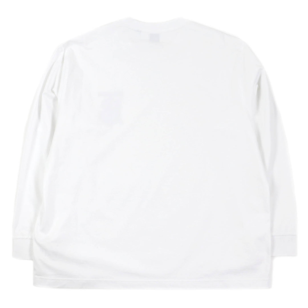 BURBERRY Long-sleeved T-shirt 8024600 Main: 100% cotton, Main: 97% cotton, Main: 3% elastane white mens L Used Authentic
