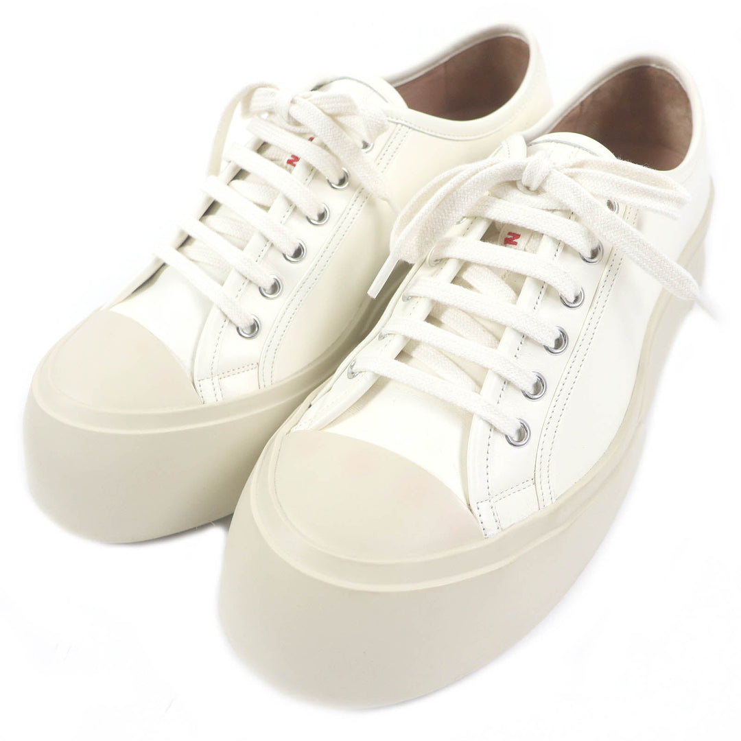 MARNI Low cut sneakers SNZU002002 Main: Leather Ivory PABLO mens 42 Used Authentic