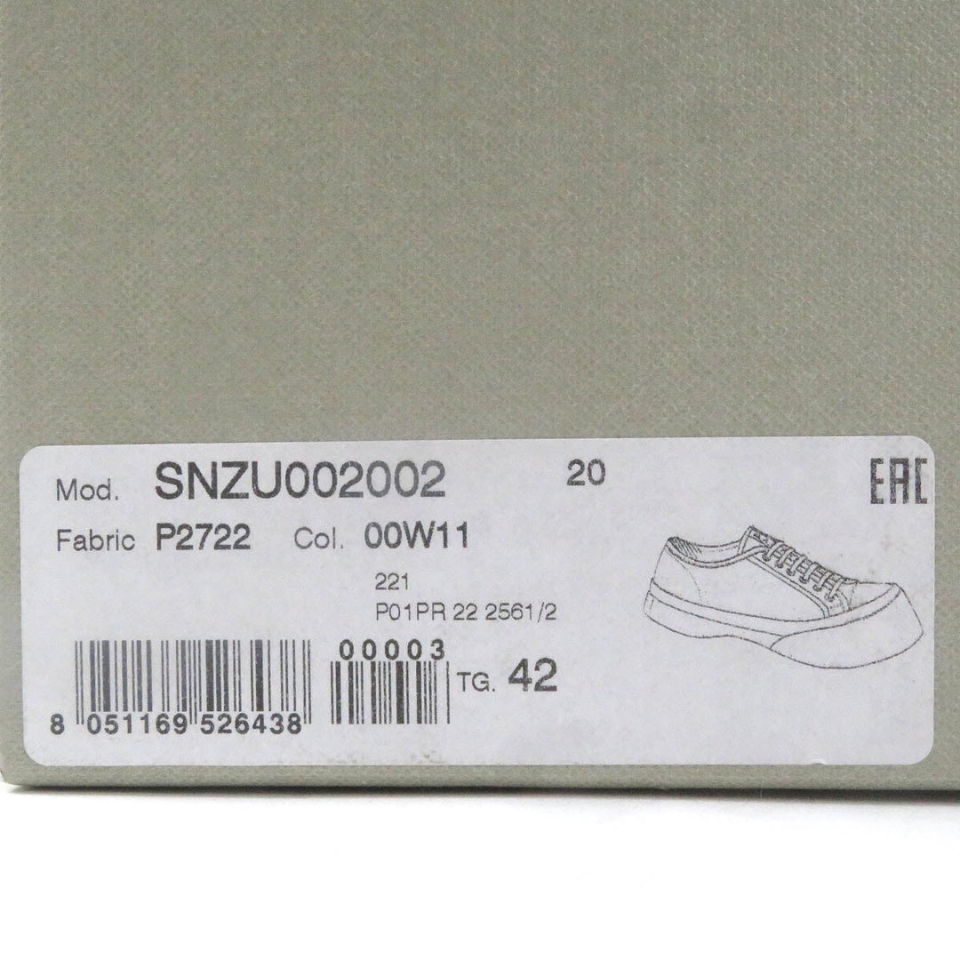 MARNI Low cut sneakers SNZU002002 Main: Leather Ivory PABLO mens 42 Used Authentic