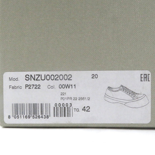 MARNI Low cut sneakers SNZU002002 Main: Leather Ivory PABLO mens 42 Used Authentic