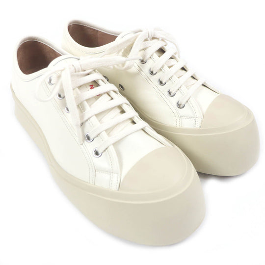 MARNI Low cut sneakers SNZU002002 Main: Leather Ivory PABLO mens 42 Used Authentic
