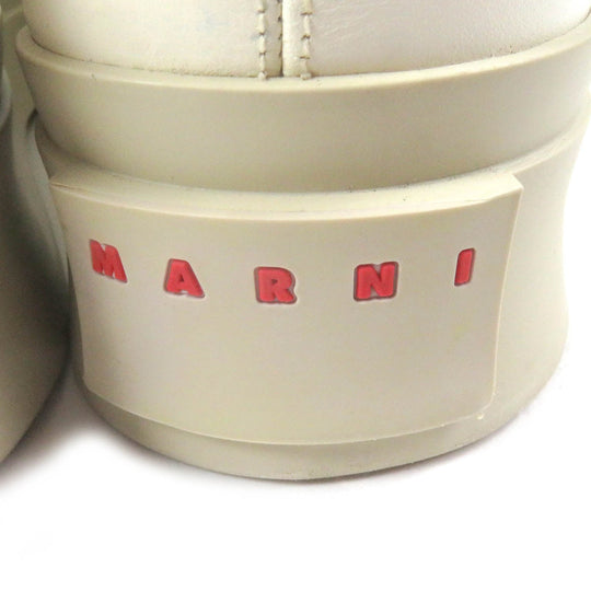 MARNI Low cut sneakers SNZU002002 Main: Leather Ivory PABLO mens 42 Used Authentic