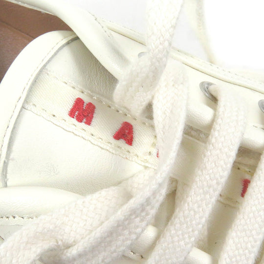 MARNI Low cut sneakers SNZU002002 Main: Leather Ivory PABLO mens 42 Used Authentic