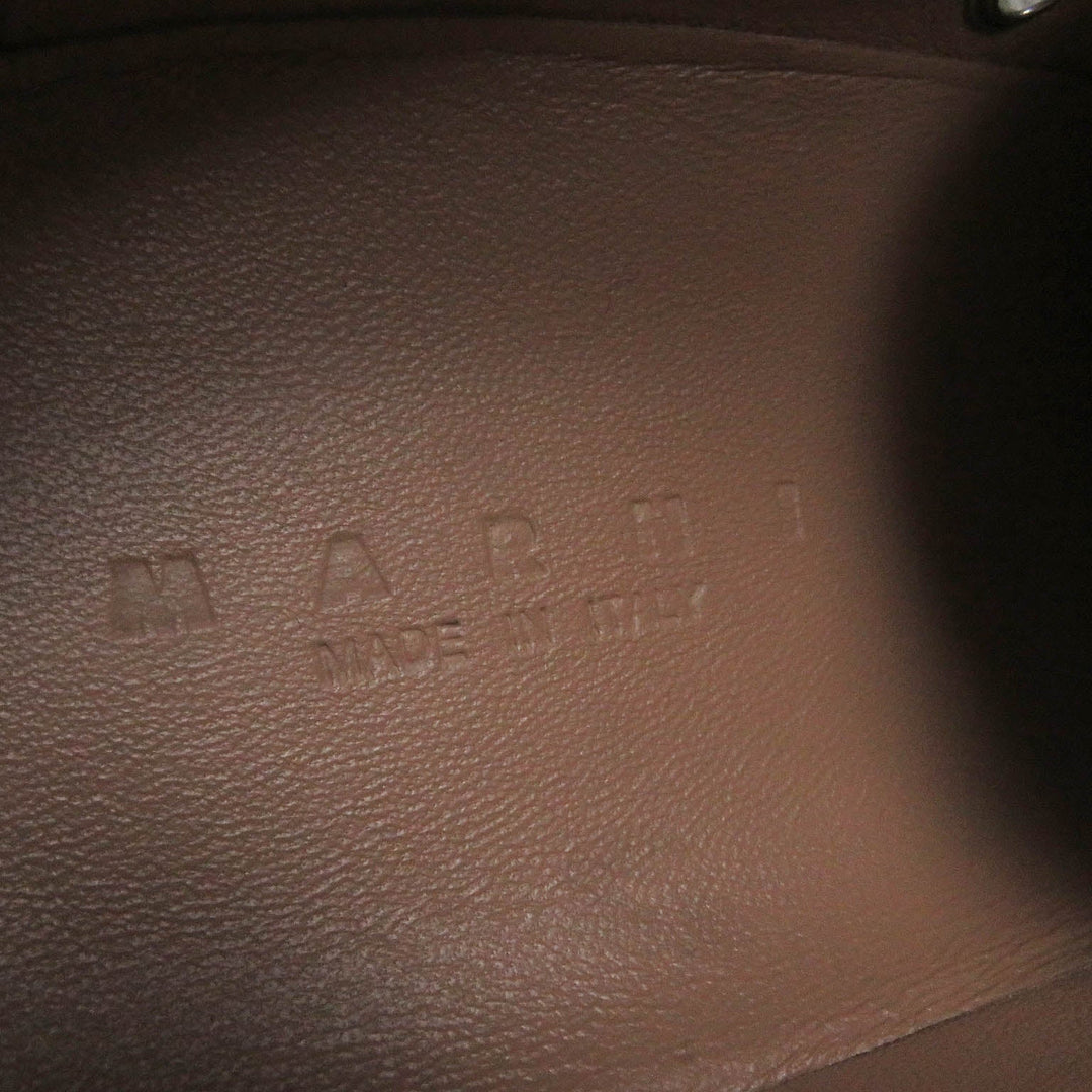 MARNI Low cut sneakers SNZU002002 Main: Leather Ivory PABLO mens 42 Used Authentic