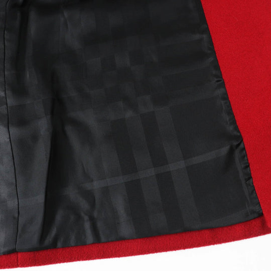BURBERRY coat Outer: 80% wool, Outer: 20% cashmere, Lining: 50% acetate, Lining: 50% viscose (rayon), Part: 100% viscose (rayon) Red Women 40 Used Authentic