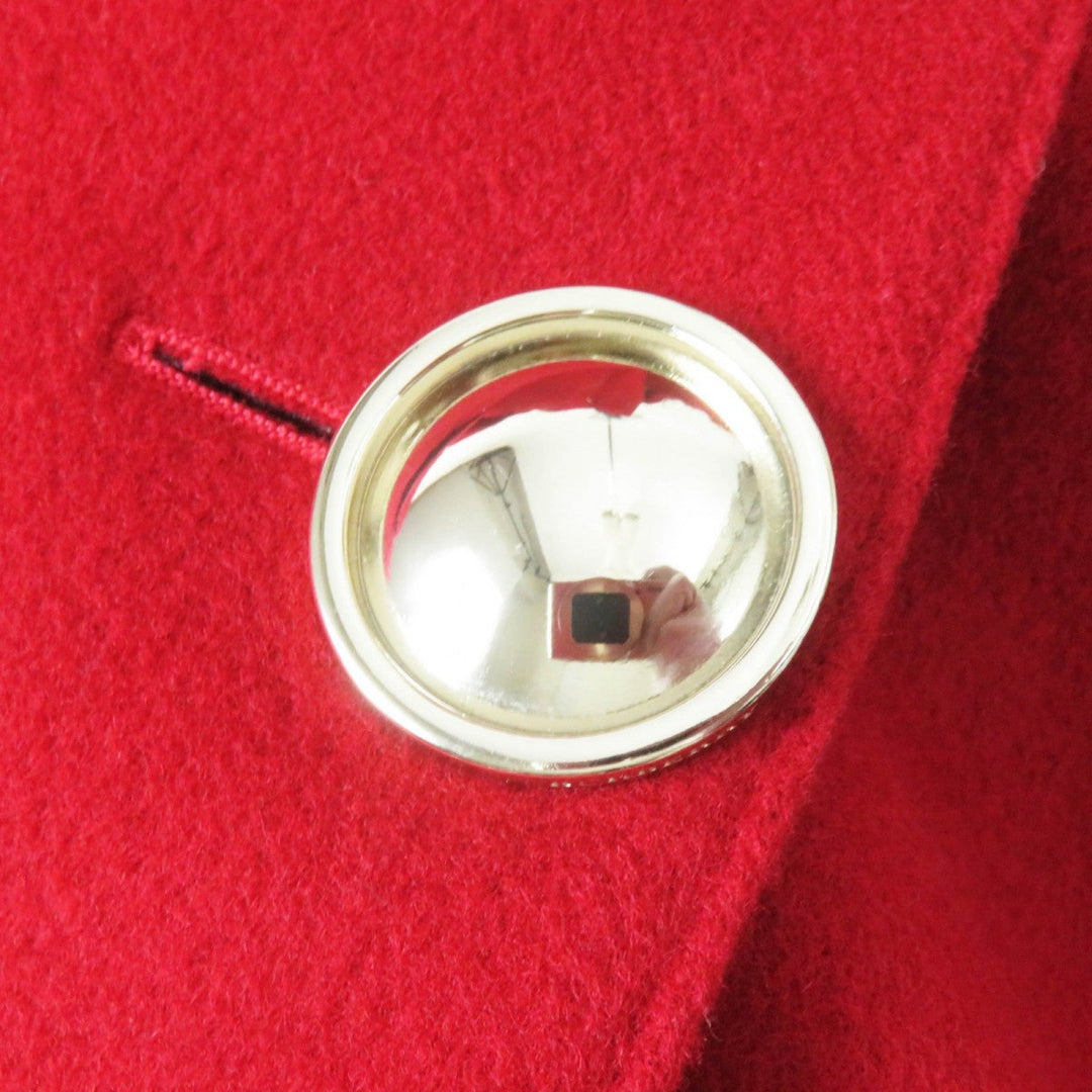 BURBERRY coat Outer: 80% wool, Outer: 20% cashmere, Lining: 50% acetate, Lining: 50% viscose (rayon), Part: 100% viscose (rayon) Red Women 40 Used Authentic
