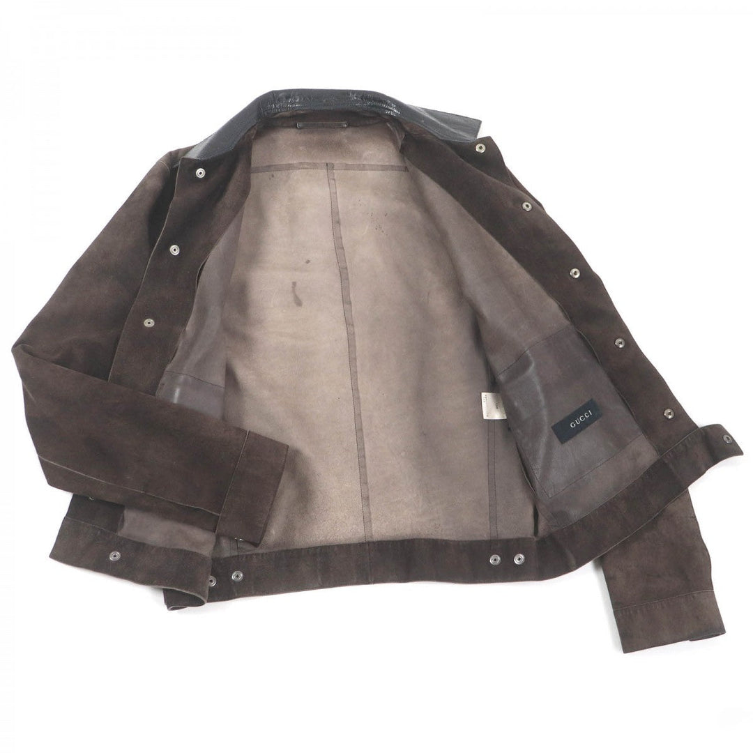 GUCCI Jacket Cowhide Brown
