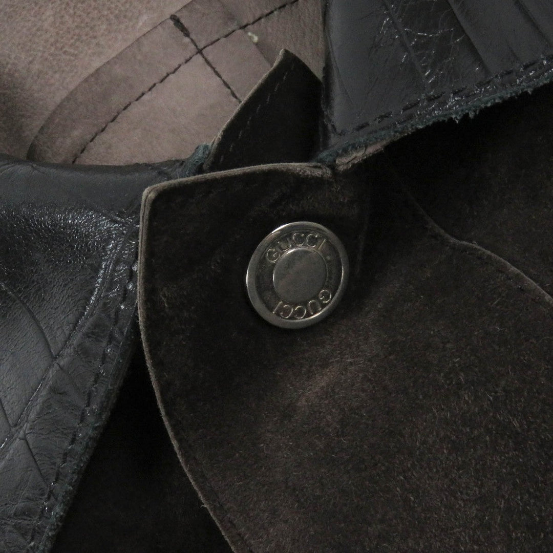 GUCCI Jacket Cowhide Brown