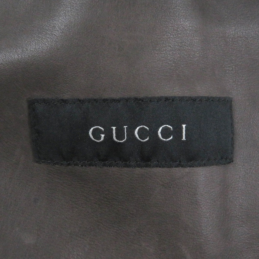 GUCCI Jacket Cowhide Brown