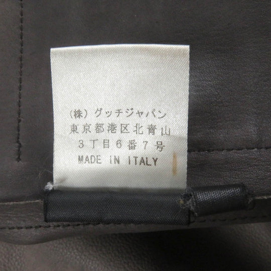 GUCCI Jacket Cowhide Brown