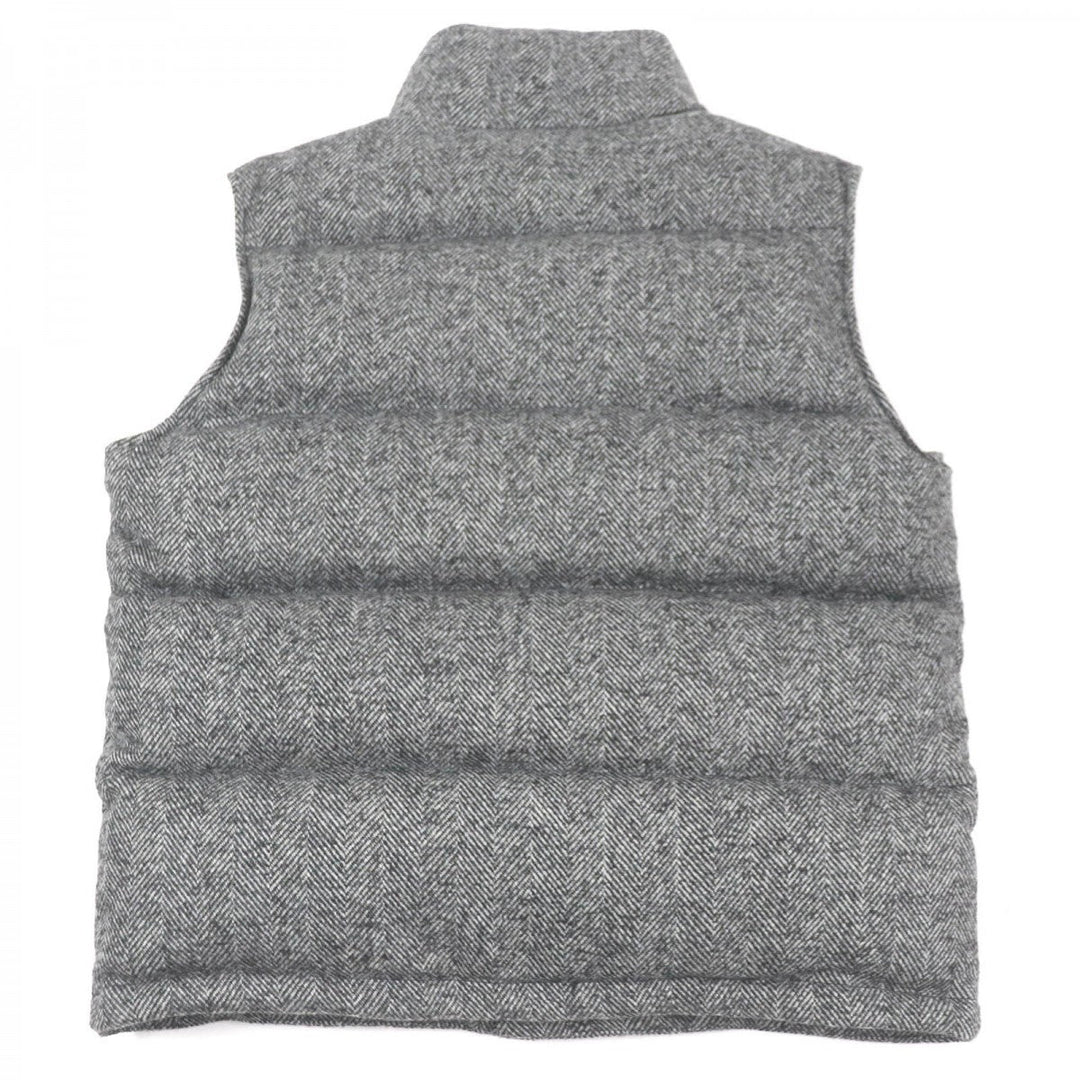 DOLCE&GABBANA Vest G9XP2T Outer: 90% wool, Outer: 10% nylon, Lining: 100% polyester, Filling: 90% down, Filling: 10% feather gray mens 46 Used Authentic