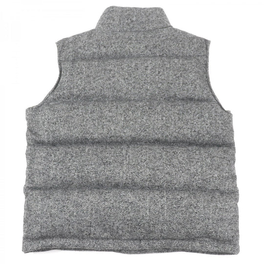 DOLCE&GABBANA Vest G9XP2T Outer: 90% wool, Outer: 10% nylon, Lining: 100% polyester, Filling: 90% down, Filling: 10% feather gray mens 46 Used Authentic