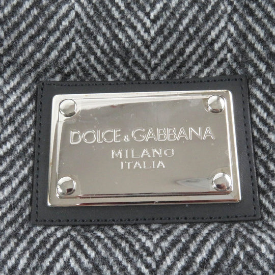 DOLCE&GABBANA Vest G9XP2T Outer: 90% wool, Outer: 10% nylon, Lining: 100% polyester, Filling: 90% down, Filling: 10% feather gray mens 46 Used Authentic