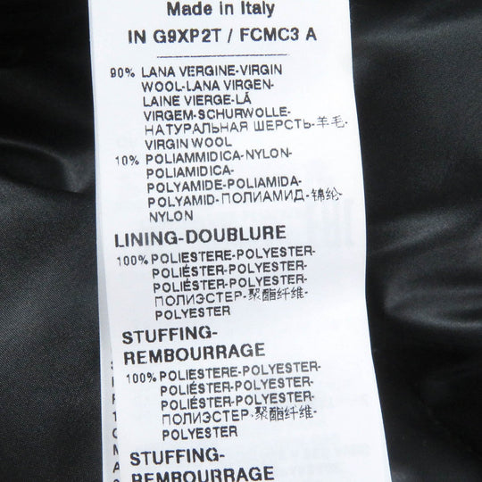 DOLCE&GABBANA Vest G9XP2T Outer: 90% wool, Outer: 10% nylon, Lining: 100% polyester, Filling: 90% down, Filling: 10% feather gray mens 46 Used Authentic