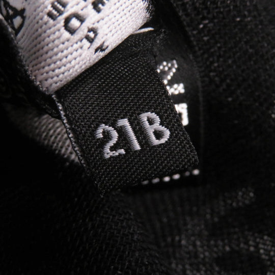 CHANEL scarf 21B Main: 70% wool, Main: 30% cashmere Black White Women Used Authentic