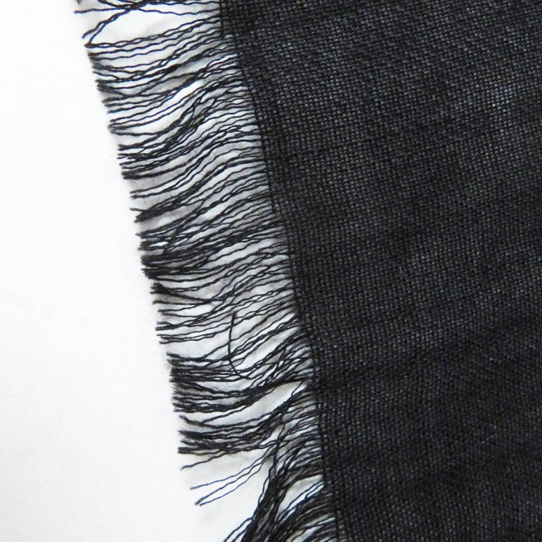 CHANEL scarf 21B Main: 70% wool, Main: 30% cashmere Black White Women Used Authentic
