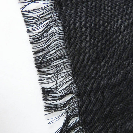 CHANEL scarf 21B Main: 70% wool, Main: 30% cashmere Black White Women Used Authentic