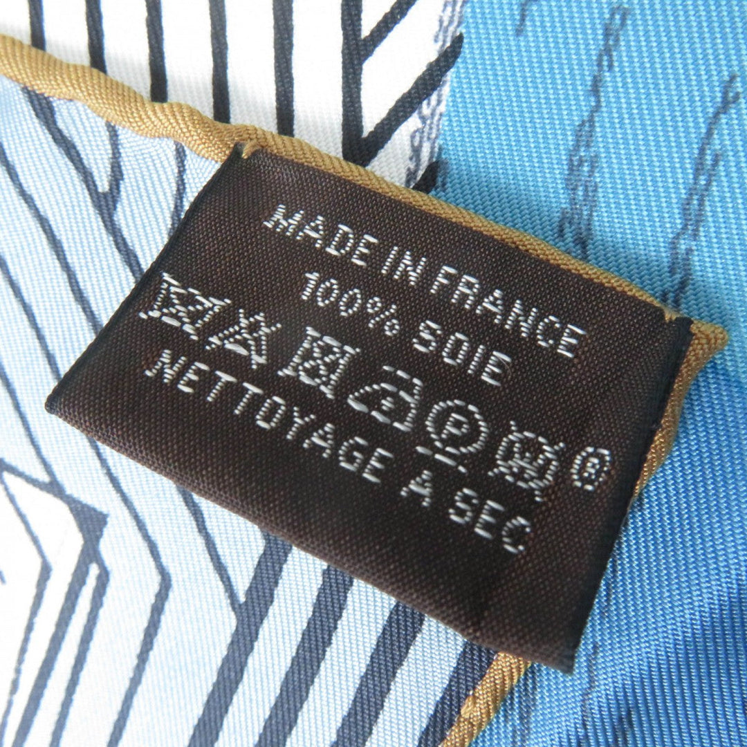 HERMES scarf Main: 100% silk multicolor Carre90 JEU DES OMNIBUS ET DAMES Women Used Authentic