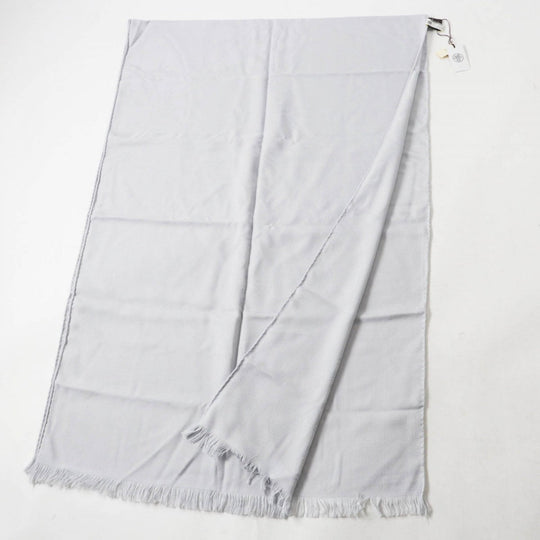 HERMES Scarf H262494S Main: 85% cashmere, Main: 15% silk Light gray New Libris Women Used Authentic