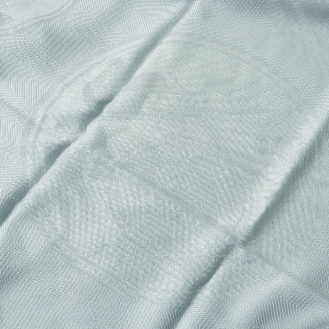 HERMES Scarf H262494S Main: 85% cashmere, Main: 15% silk Light gray New Libris Women Used Authentic