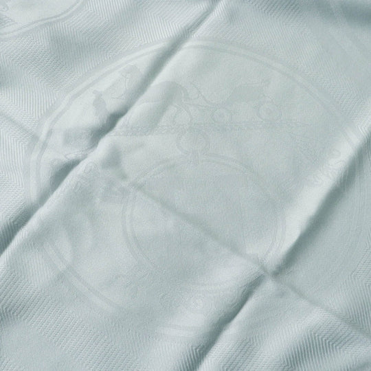 HERMES Scarf H262494S Main: 85% cashmere, Main: 15% silk Light gray New Libris Women Used Authentic