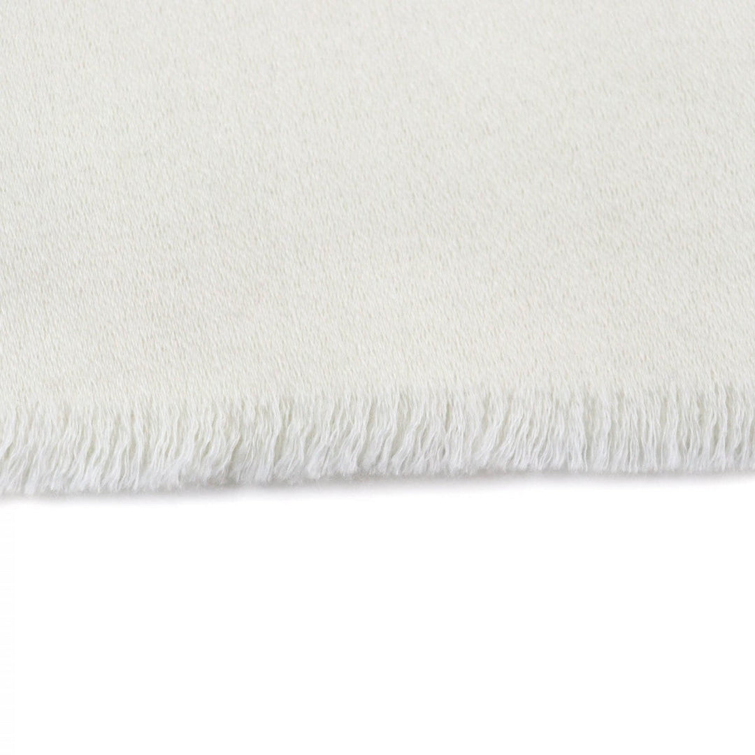 GUCCI Scarf Main: 100% cashmere Ivory Women Used Authentic