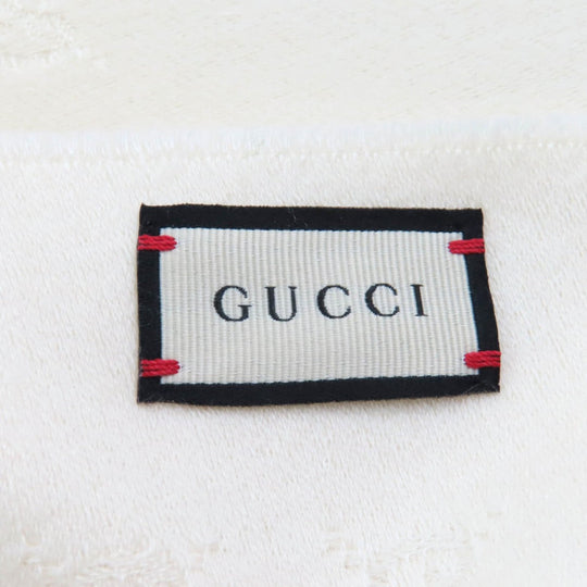 GUCCI Scarf Main: 100% cashmere Ivory Women Used Authentic