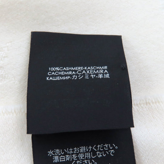 GUCCI Scarf Main: 100% cashmere Ivory Women Used Authentic